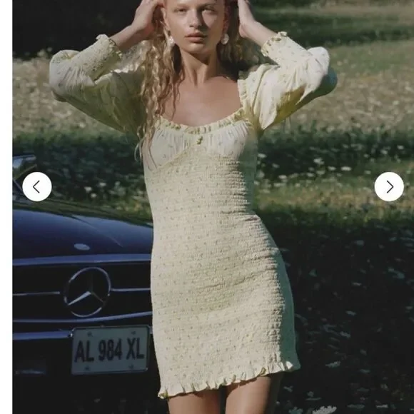 NWT Faithful The Brand Gombardy Mini Dress in Bisset Floral - Picture 1 of 16